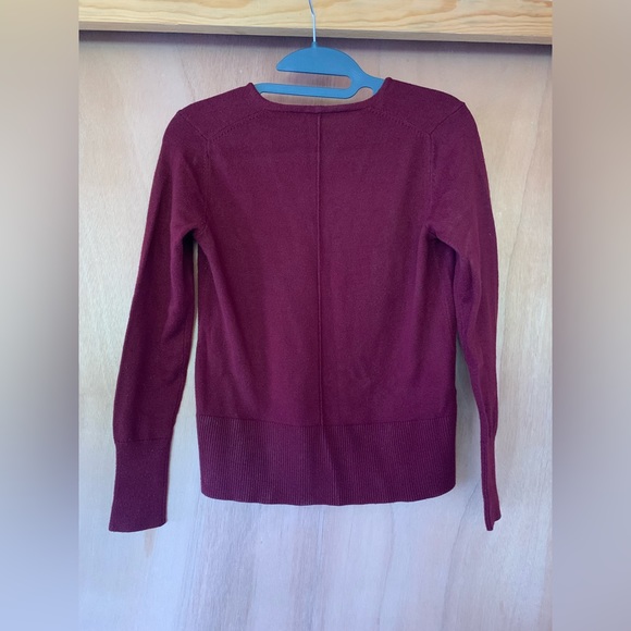 LOFT Sweater XSP Burgundy Maroon Red | Lightweight Sweater for Fall or Winter - Picture 3 of 3
